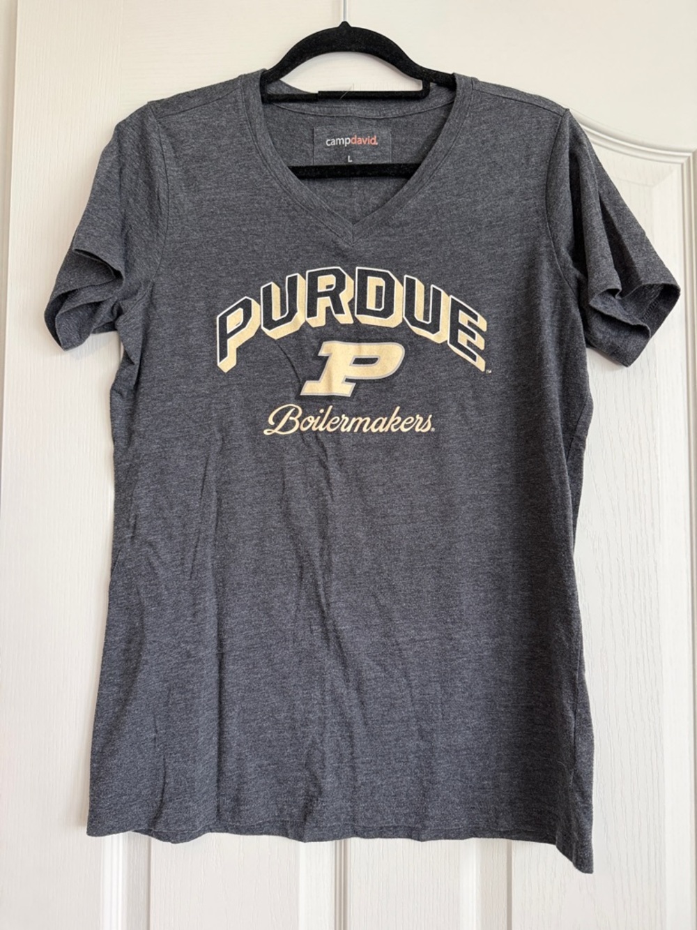 Camp David Purdue Boilermakers Women’s Short Sleeve Tee - Gray
